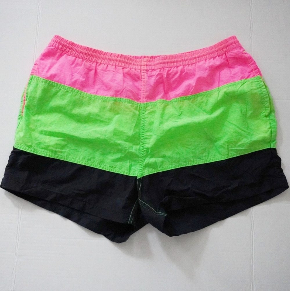 VTG! 90's LIFES ADVENTURE DASH  Lined Swim Trunks